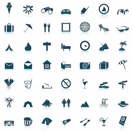 Travel set of different vector web icons Stock Photo - Budget Royalty-Free & Subscription, Code: 400-04159239