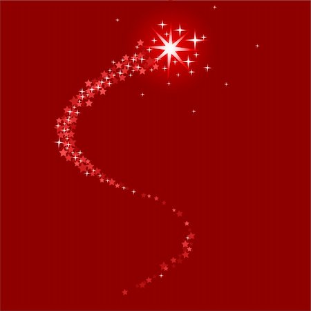 shooting star - Vector illustration of  red shooting star with place for copy\text Foto de stock - Super Valor sin royalties y Suscripción, Código: 400-04150108