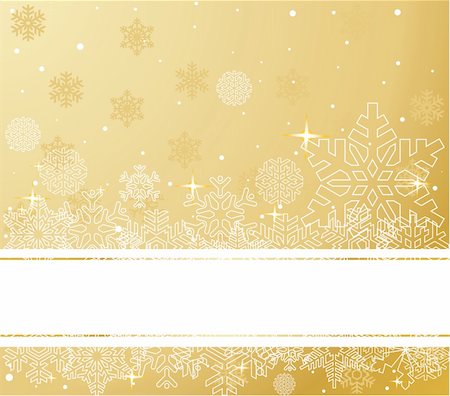 The white snowflakes on top and bottom of the stripe  background Fotografie stock - Microstock e Abbonamento, Codice: 400-04150570
