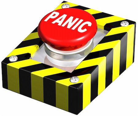 panic - Isolated illustration of an emergency panic button Stock Photo - Budget Royalty-Free & Subscription, Code: 400-04150842