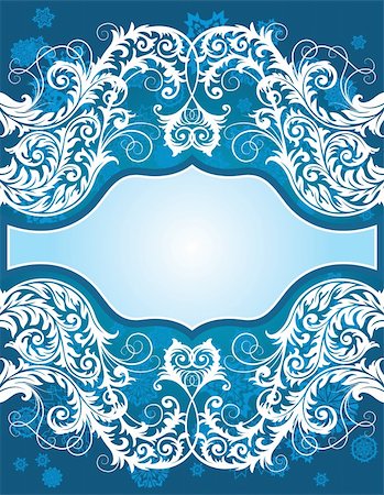 simsearch:400-07256607,k - vector ornament In flower style with snowflakes Stock Photo - Budget Royalty-Free & Subscription, Code: 400-04151537