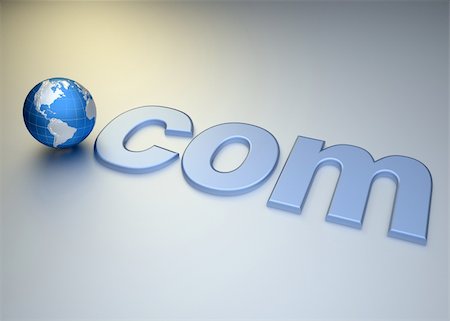 Conceptual web domain address - rendered in 3d Stock Photo - Budget Royalty-Free & Subscription, Code: 400-04151883