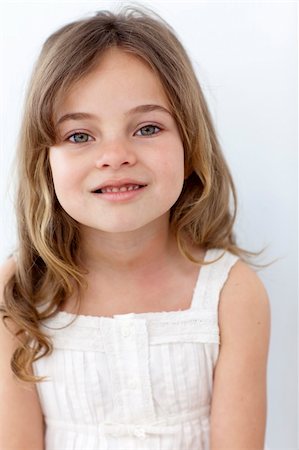funny intimacy - Portrait of a smiling pretty little girl Stock Photo - Budget Royalty-Free & Subscription, Code: 400-04152021