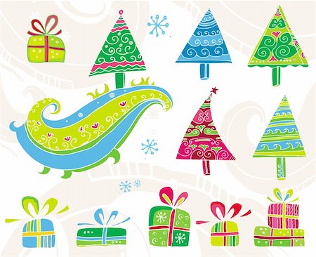 simsearch:400-05735543,k - Christmas Seamless Pattern. Photographie de stock - Aubaine LD & Abonnement, Code: 400-04153354