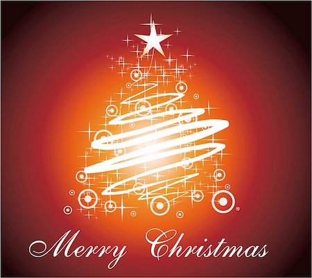 Elegant Merry Christmas Card Three for Greetings background Stock Photo - Budget Royalty-Free & Subscription, Code: 400-04153652