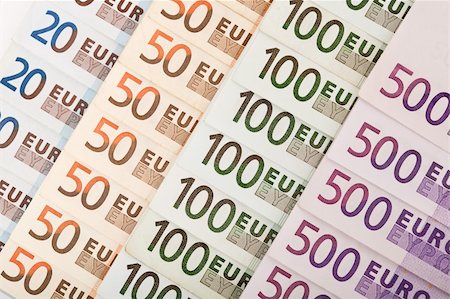 simsearch:400-04436054,k - European currency euro banknotes background - money concept Fotografie stock - Microstock e Abbonamento, Codice: 400-04153796