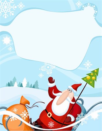 simsearch:400-05081908,k - vector illustration of a Santa Claus Photographie de stock - Aubaine LD & Abonnement, Code: 400-04153801