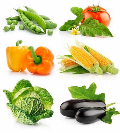 simsearch:400-05664164,k - set of vegetable fruits isolated on white background Stock Photo - Budget Royalty-Free & Subscription, Code: 400-04153903