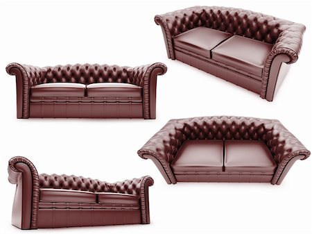 Isolated collage of sofa over white background Stock Photo - Budget Royalty-Free & Subscription, Code: 400-04153982