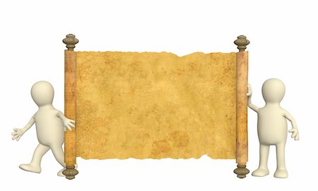 simsearch:400-04182389,k - Puppets with the ancient manuscript in a hand Stockbilder - Microstock & Abonnement, Bildnummer: 400-04164067