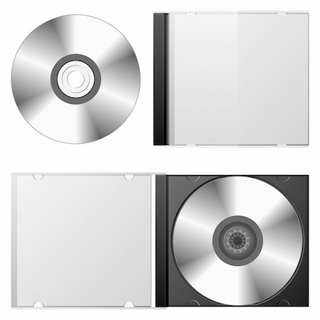 ?d disk and cd box, isolated on white background. Stock Photo - Budget Royalty-Free & Subscription, Code: 400-04164369