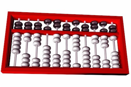 simsearch:400-05682310,k - Isolated illustration of a traditional mathematical abacus Stockbilder - Microstock & Abonnement, Bildnummer: 400-04164508