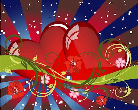 simsearch:400-04075707,k - Abstract Valentine's day card. Vector illustration. Stock Photo - Budget Royalty-Free & Subscription, Code: 400-04164887