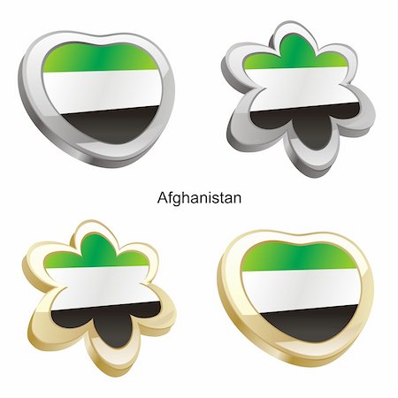 simsearch:400-05071010,k - fully editable vector flag of afghanistan  in map and web buttons shapes Stock Photo - Budget Royalty-Free & Subscription, Code: 400-04164981
