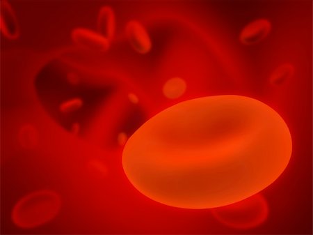 Many red erythrocytes, floating on an artery Stock Photo - Budget Royalty-Free & Subscription, Code: 400-04165276