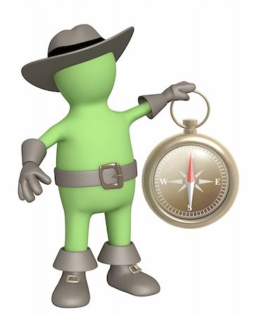simsearch:400-04557469,k - Pirate with a compass in hand Stock Photo - Budget Royalty-Free & Subscription, Code: 400-04165490