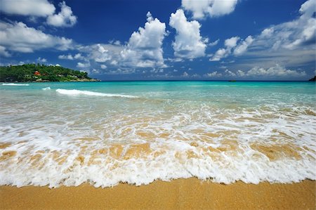 simsearch:400-05897554,k - Beautiful beach landscape in Thailand Foto de stock - Super Valor sin royalties y Suscripción, Código: 400-04166789