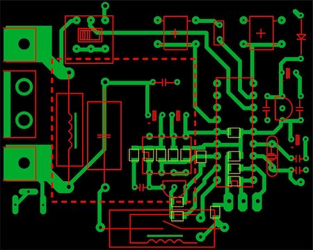 simsearch:400-05749174,k - Electric scheme for design use. Vector illustration. Foto de stock - Royalty-Free Super Valor e Assinatura, Número: 400-04166882