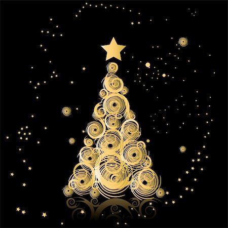 simsearch:400-05719856,k - Christmas tree beautiful Stockbilder - Microstock & Abonnement, Bildnummer: 400-04167173