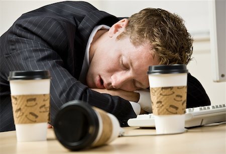 executive sleeping desk - Businessman sleeping at desk Stock Photo - Budget Royalty-Free & Subscription, Code: 400-04167814