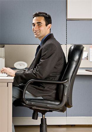 simsearch:400-04129016,k - Businessman typing on computer at desk Stock Photo - Budget Royalty-Free & Subscription, Code: 400-04168419