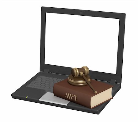 Conceptual image - Internet and law. 3d Stock Photo - Budget Royalty-Free & Subscription, Code: 400-04169329