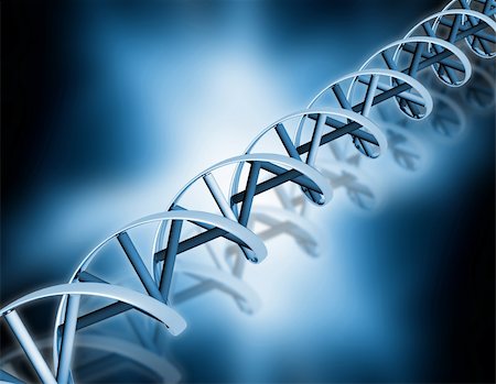 3D render of DNA strands on abstract background Stock Photo - Budget Royalty-Free & Subscription, Code: 400-04169356