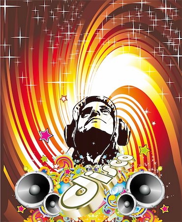 simsearch:400-05904692,k - Abstract Disco Dance Event Background with Music Design Elements Stock Photo - Budget Royalty-Free & Subscription, Code: 400-04169892