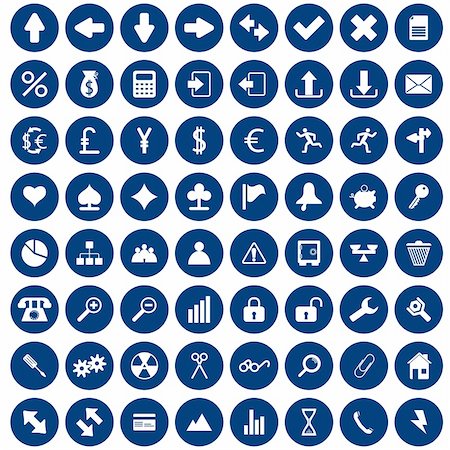 Biggest collection of different icons for using in web design Stock Photo - Budget Royalty-Free & Subscription, Code: 400-04160066