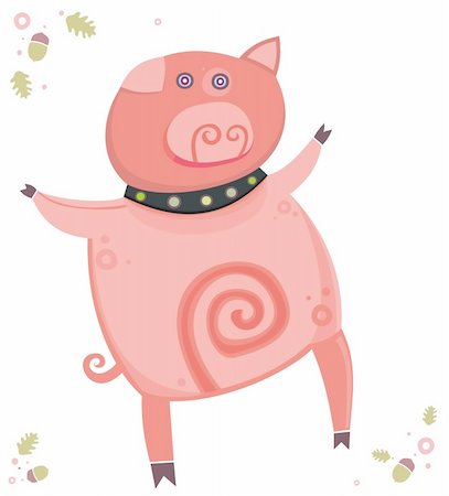 Cute little piglet Stock Photo - Budget Royalty-Free & Subscription, Code: 400-04160292