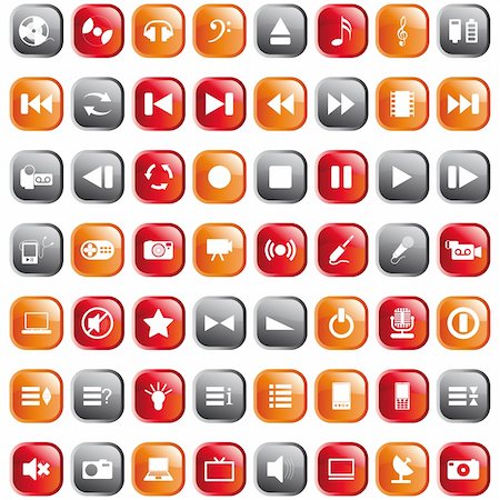 simsearch:400-08013198,k - Vector collection of different music themes icons Stock Photo - Budget Royalty-Free & Subscription, Code: 400-04160715