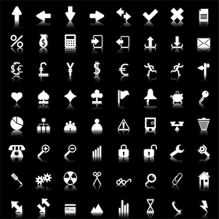 simsearch:400-04656121,k - Biggest collection of different icons for using in web design Photographie de stock - Aubaine LD & Abonnement, Code: 400-04160712