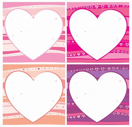 simsearch:400-05897209,k - The Valentine's day. vector card set. With space for your text Photographie de stock - Aubaine LD & Abonnement, Code: 400-04161381