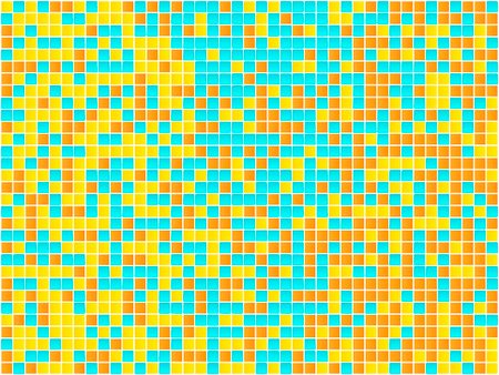 pixelated - Orange, Yellow and Blue Mosaic. Vector Image Stock Photo - Budget Royalty-Free & Subscription, Code: 400-04161764