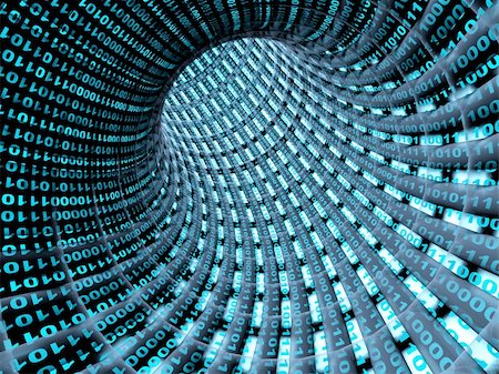 simsearch:614-06625109,k - Internet concept -  3d abstract blue tunnel Stock Photo - Budget Royalty-Free & Subscription, Code: 400-04162022