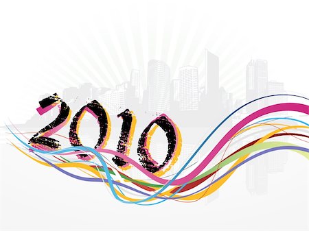 simsearch:400-05907409,k - New year card with city. Stock Photo - Budget Royalty-Free & Subscription, Code: 400-04162068