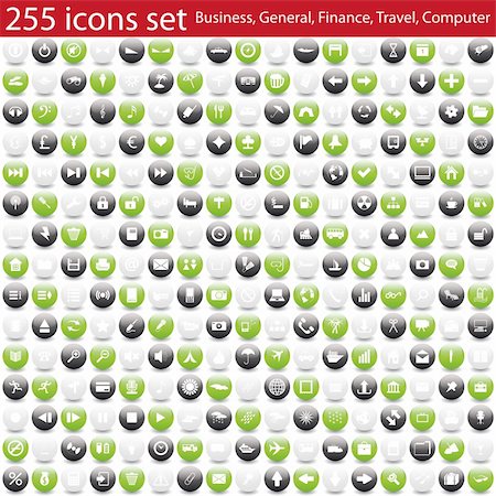 simsearch:400-04656121,k - Biggest collection of different icons for using in web design Photographie de stock - Aubaine LD & Abonnement, Code: 400-04162773