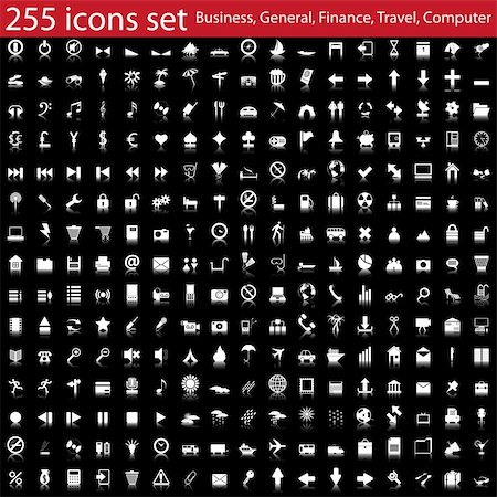 simsearch:400-04656121,k - Biggest collection of different icons for using in web design Photographie de stock - Aubaine LD & Abonnement, Code: 400-04162984