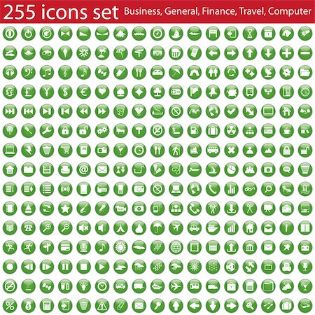simsearch:400-04656121,k - Biggest collection of different icons for using in web design Photographie de stock - Aubaine LD & Abonnement, Code: 400-04162985