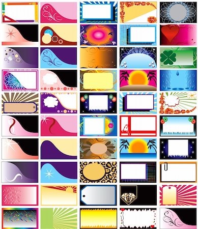 play doctor - Vector 50 Horizontal Business Cards, Greeting Cards or Backgrounds. Can also be used for Holidays. Very decorative and themed. Foto de stock - Super Valor sin royalties y Suscripción, Código: 400-04163141