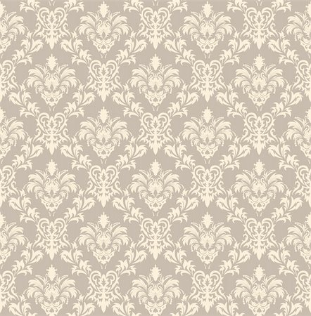 damask vector - Damask seamless vector background.  For easy making seamless pattern just drag all group into swatches bar, and use it for filling any contours. Stock Photo - Budget Royalty-Free & Subscription, Code: 400-04163217