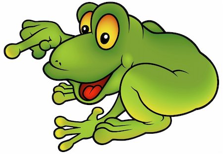 simsearch:400-04162983,k - Happy Frog - cartoon illustration + detailed vector Foto de stock - Super Valor sin royalties y Suscripción, Código: 400-04163225