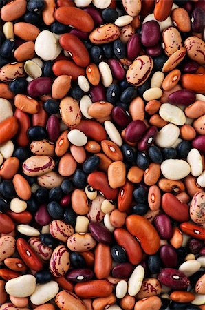 Assorted mix of various loose dry beans Stock Photo - Budget Royalty-Free & Subscription, Code: 400-04163691