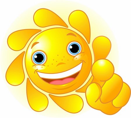 simsearch:400-04112163,k - Cute and shiny Sun pointing to us Stock Photo - Budget Royalty-Free & Subscription, Code: 400-04174374