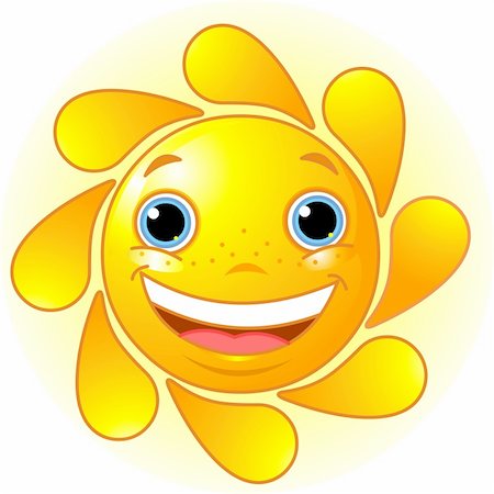 simsearch:400-04112163,k - Cute and shiny Sun Stock Photo - Budget Royalty-Free & Subscription, Code: 400-04174373