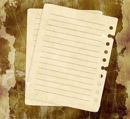 simsearch:400-04751575,k - Grunge background with notebook pages Stock Photo - Budget Royalty-Free & Subscription, Code: 400-04174974