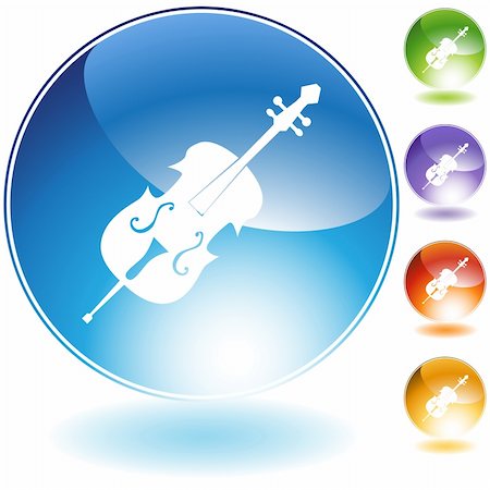 simsearch:400-04175433,k - Cello music instrument isolated on a white background. Stock Photo - Budget Royalty-Free & Subscription, Code: 400-04175417
