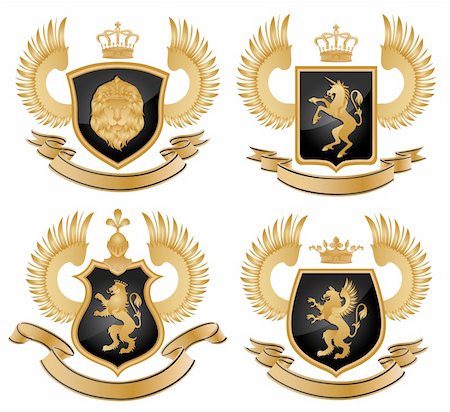 simsearch:400-06691827,k - Coat of arms. Vector illustration. Stock Photo - Budget Royalty-Free & Subscription, Code: 400-04175410