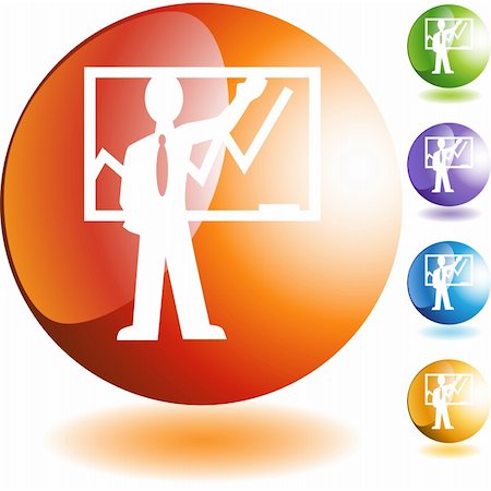 simsearch:400-04175433,k - Teacher icon isolated web icon on a background. Stock Photo - Budget Royalty-Free & Subscription, Code: 400-04175494