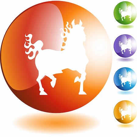 simsearch:400-04175470,k - Horse icon isolated web icon on a background. Stock Photo - Budget Royalty-Free & Subscription, Code: 400-04175491